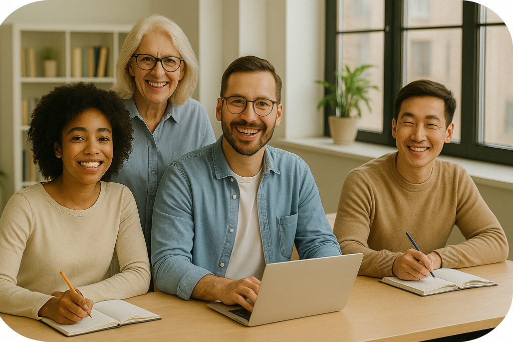 Image: Learners enjoying the course